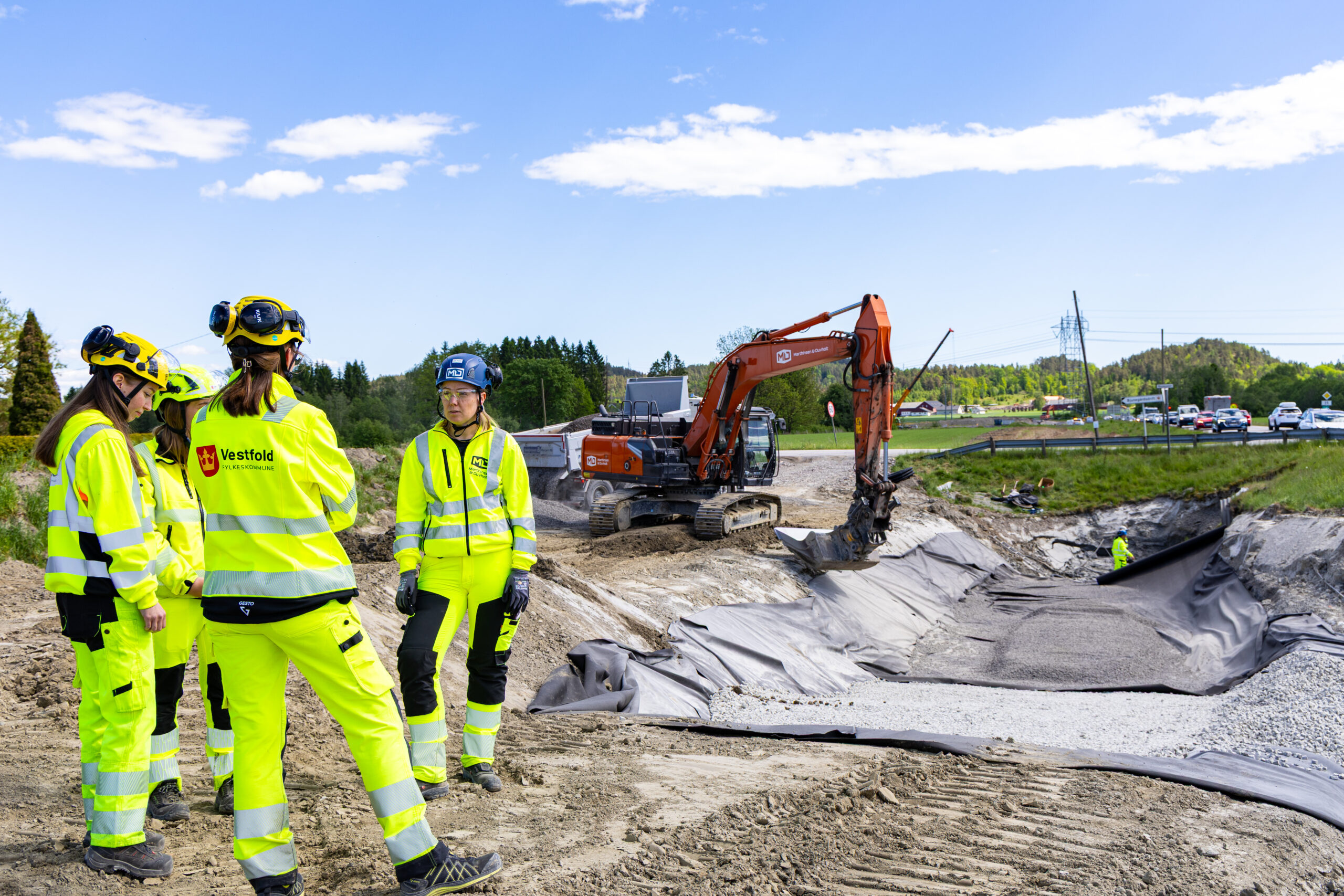 Skumglass for å redusere belastning på dårlig grunn