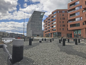 Grunnarbeider på Stasjonsallmenningen i Bjørvika