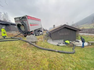 Blåsing i krypkjelleren til Bentzen